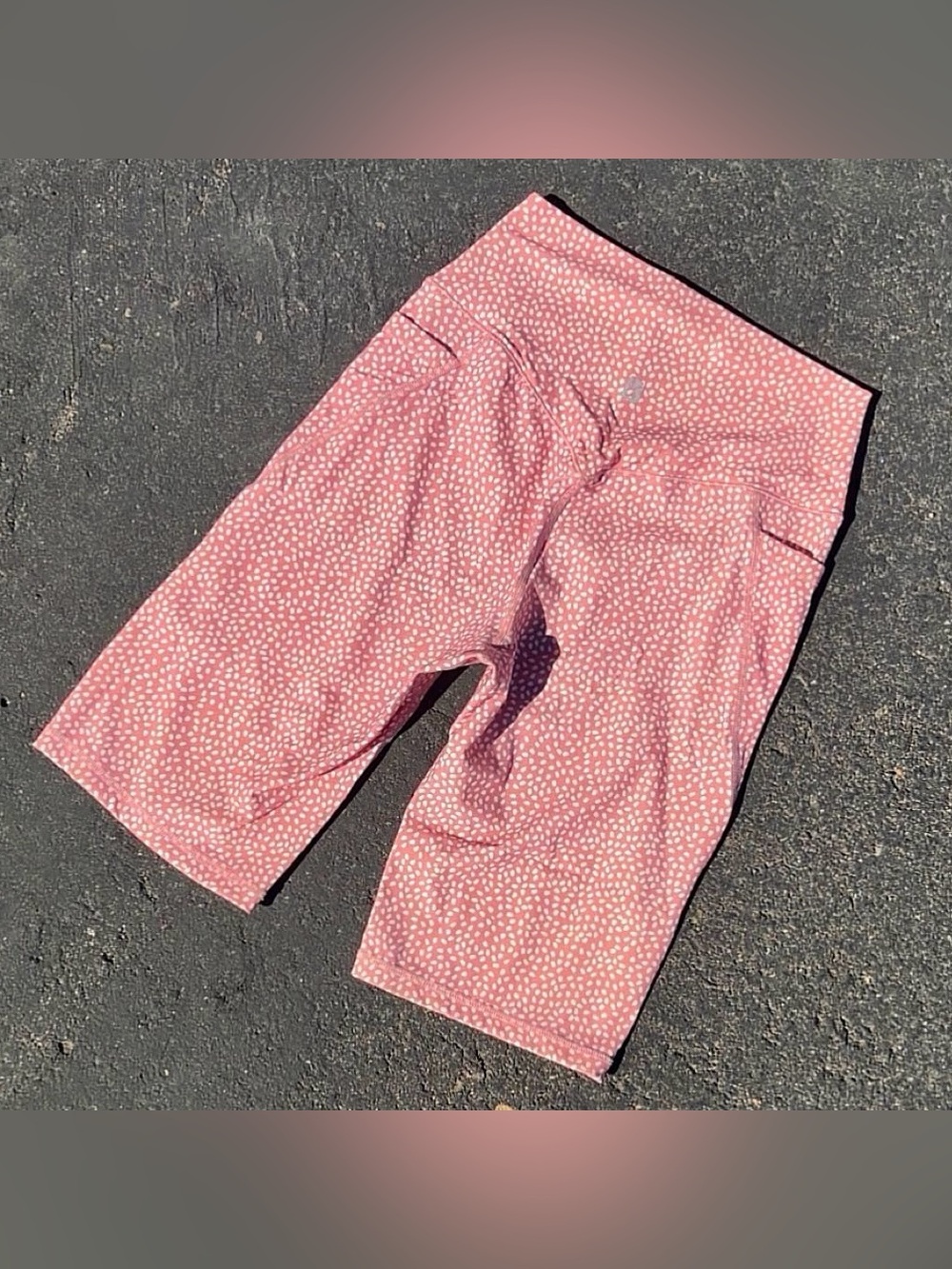 BuffBunny Pink Boss Print High-Rise Athletic Shorts - Medium